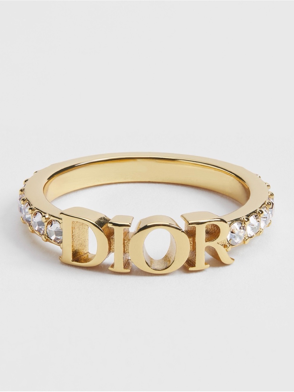 Dio(r)evolution Ring Gold-Finish Metal and Sparkling Crystals